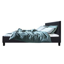 Load image into Gallery viewer, Fabric Charcoal Queen Bed Frame
