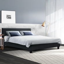 Load image into Gallery viewer, Fabric Charcoal Queen Bed Frame
