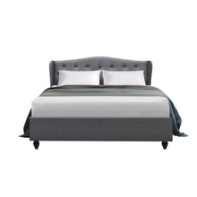 Load image into Gallery viewer, Artiss Pier Bed Frame Fabric - Grey Double

