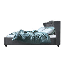 Load image into Gallery viewer, Artiss Pier Bed Frame Fabric - Grey Double
