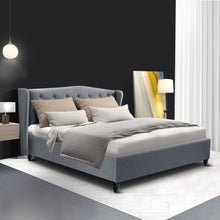 Load image into Gallery viewer, Artiss Pier Bed Frame Fabric - Grey Double
