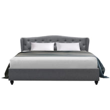Load image into Gallery viewer, Artiss Pier Bed Frame Fabric - Grey King
