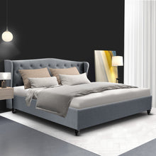 Load image into Gallery viewer, Artiss Pier Bed Frame Fabric - Grey King
