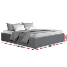 Load image into Gallery viewer, Double Fabric Gas Lift Base With Storage Bed Frame
