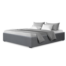 Load image into Gallery viewer, Double Fabric Gas Lift Base With Storage Bed Frame
