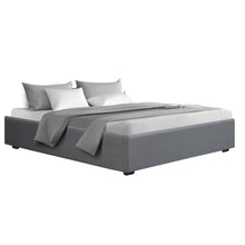 Load image into Gallery viewer, Artiss King Size Gas Lift Bed Frame Base With Storage Platform Fabric
