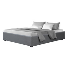 Load image into Gallery viewer, Artiss King Size Gas Lift Bed Frame Base With Storage Platform Fabric
