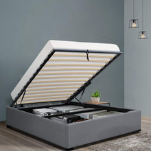 Load image into Gallery viewer, Artiss King Single Size Gas Lift Bed Frame Base With Storage Platform Fabric
