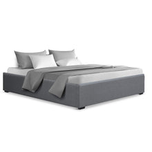 Load image into Gallery viewer, Queen Size Gas Lift  Base With Storage Fabric Bed Frame
