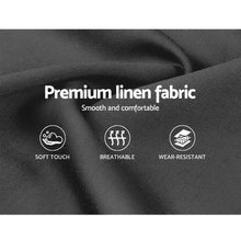 Load image into Gallery viewer, Artiss Vila Bed Frame Fabric Gas Lift Storage - Charcoal Queen
