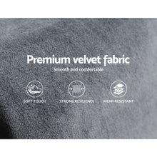 Load image into Gallery viewer, Artiss VELA Bed Head Headboard King Size Bedhead Velvet Grey
