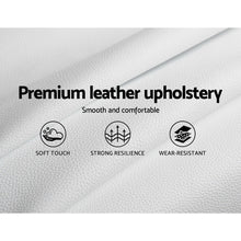 Load image into Gallery viewer, Artiss Tiyo Bed Frame PU Leather Gas Lift Storage - White Double
