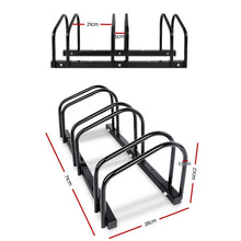 Load image into Gallery viewer, Weisshorn 3 Bike Stand Floor Bicycle Storage Black
