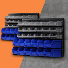 Load image into Gallery viewer, Giantz 60 Bin Wall Mounted Rack Storage Tools Garage Organiser Shed Work Bench
