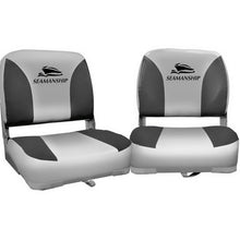 Load image into Gallery viewer, Set of 2 Folding Swivel Boat Seats - Grey
