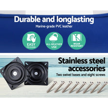 Load image into Gallery viewer, 2X Marine All Weather Swivels Folding Boat Seats
