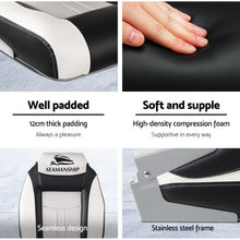 Load image into Gallery viewer, Seamanship Set of 2 Folding Swivel Boat Seats - Grey &amp; Black
