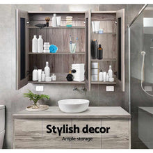 Load image into Gallery viewer, 900mm Bathroom Vanity Mirror with Storage Cabinet - Natural
