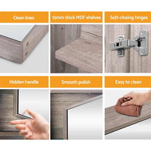 Load image into Gallery viewer, 900mm Bathroom Vanity Mirror with Storage Cabinet - Natural
