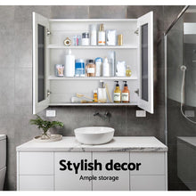 Load image into Gallery viewer, Cefito Bathroom Vanity Mirror with Storage Cabinet - White
