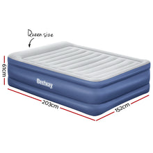 Load image into Gallery viewer, Bestway Queen Air Bed Inflatable Mattress Sleeping Mat Battery Built-in Pump
