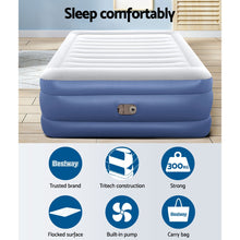Load image into Gallery viewer, Bestway Queen Air Bed Inflatable Mattress Sleeping Mat Battery Built-in Pump
