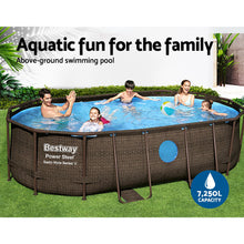 Load image into Gallery viewer, Bestway Swimming Pool Above Ground Pools Power Steel Frame Filter Pump 4.27M
