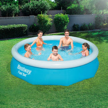 Load image into Gallery viewer, Bestway Above Ground Swimming Pool 305x76cm Fast Set Pool Family
