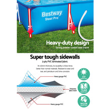 Load image into Gallery viewer, Bestway Swimming Pool Steel Frame Above Ground Rectangular Pool Filter Pump
