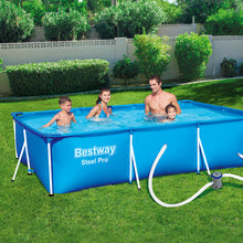 Load image into Gallery viewer, Bestway Swimming Pool Steel Frame Above Ground Rectangular Pool Filter Pump
