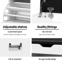 Load image into Gallery viewer, Artiss Adjustable 3 Tier Storage Cupboard - White
