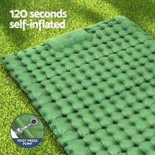 Load image into Gallery viewer, Weisshorn Self Inflating Mattress Camping Sleeping Mat Air Bed Pad Double Pillow
