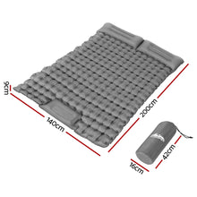 Load image into Gallery viewer, Weisshorn Self Inflating Mattress Camping Sleeping Mat Air Bed Double Pillow Bag

