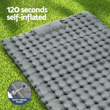 Load image into Gallery viewer, Weisshorn Self Inflating Mattress Camping Sleeping Mat Air Bed Double Pillow Bag

