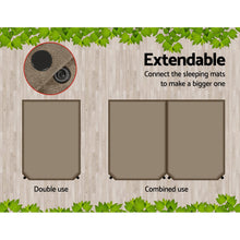 Load image into Gallery viewer, Weisshorn Self Inflating Mattress 10CM Camping Sleeping Mat Air Double Coffee

