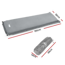 Load image into Gallery viewer, Weisshorn Self Inflating Mattress Camping Sleeping Mat Air Bed Single Grey
