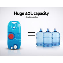 Load image into Gallery viewer, Weisshorn 40L Portable Wheel Water Tank Camping Caravan Storage Blue
