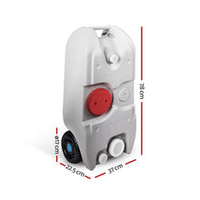 Load image into Gallery viewer, Weisshorn 40L Portable Wheel Water Tank Camping Caravan Storage Grey
