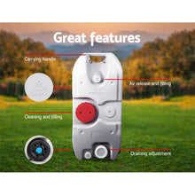 Load image into Gallery viewer, Weisshorn 40L Portable Wheel Water Tank Camping Caravan Storage Grey
