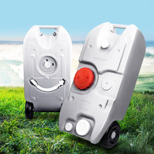 Load image into Gallery viewer, Weisshorn 40L Portable Wheel Water Tank Camping Caravan Storage Grey
