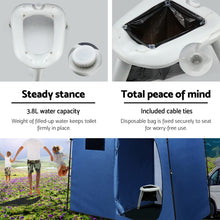 Load image into Gallery viewer, Weisshorn Portable Folding Toilet Camping Outdoor Caravan Plastic Bag

