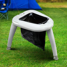 Load image into Gallery viewer, Weisshorn Portable Folding Toilet Camping Outdoor Caravan Plastic Bag
