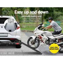 Load image into Gallery viewer, Giantz Motorcycle Carrier 2 Arms Rack Ramp Motorbike Dirt Bike 2&quot;Hitch Towbar
