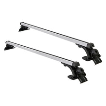 Load image into Gallery viewer, Universal Car Roof Rack 1450mm Cross Bars Aluminium Silver Adjustable Brackets Carrier 90kg
