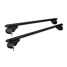 Load image into Gallery viewer, Universal Car Roof Rack 1080mm Cross Bars Aluminium Black Adjustable  Car 90kgs load Carrier
