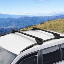 Load image into Gallery viewer, Universal Car Roof Rack 1080mm Cross Bars Aluminium Black Adjustable  Car 90kgs load Carrier

