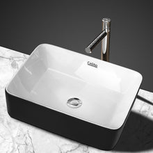 Load image into Gallery viewer, Cefito Ceramic Bathroom Basin Sink Vanity Above Counter Basins Bowl Black White
