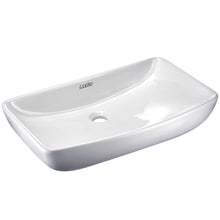 Load image into Gallery viewer, Cefito Ceramic Rectangle Sink Bowl - White
