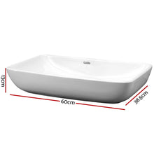 Load image into Gallery viewer, Cefito Ceramic Rectangle Sink Bowl - White
