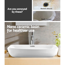 Load image into Gallery viewer, Cefito Ceramic Rectangle Sink Bowl - White
